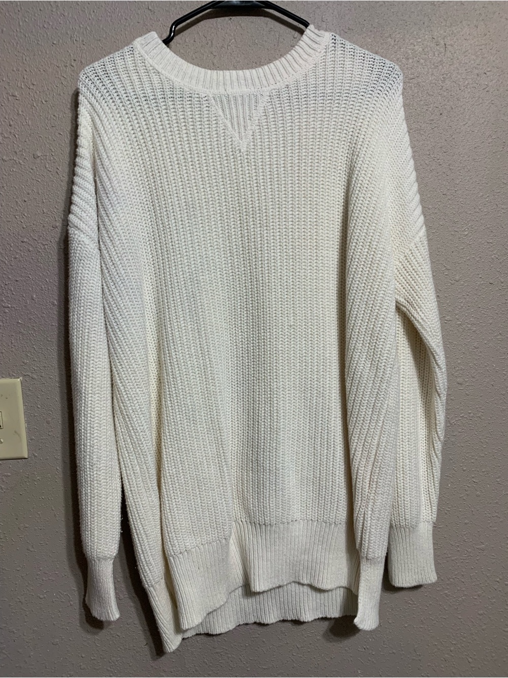 Aeropostale white Knit Crewneck Sweater